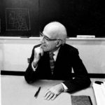 Carl Rakosi in UW-Madison classroom, 1969